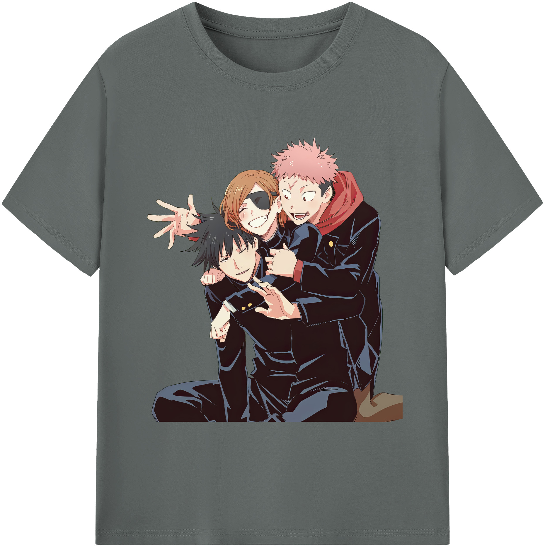 （画像用） 呪術廻戦 Jujutsu Kaisen 綿100％ メンズ半袖Tシャツ｜肌触りやわらか＆通気性